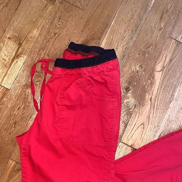 Workwear Red Cargo Scrub Pants - Picture 2 of 6
